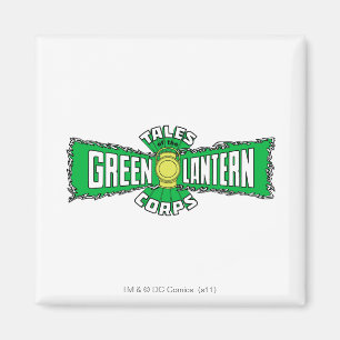 Imã O corpo verde da lanterna - logotipo verde