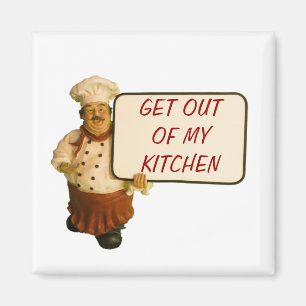 Imã O cozinheiro chefe diz sai de minha cozinha