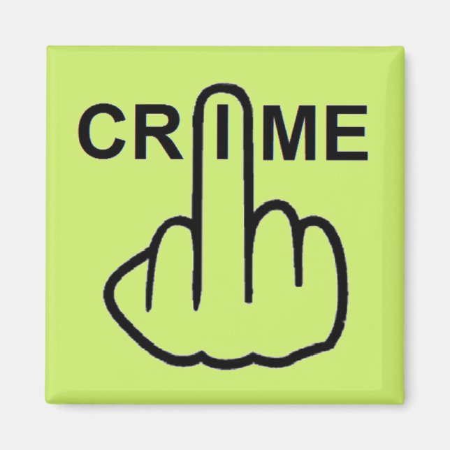Imã O Crime Do Magnet É Criminoso (Frente)