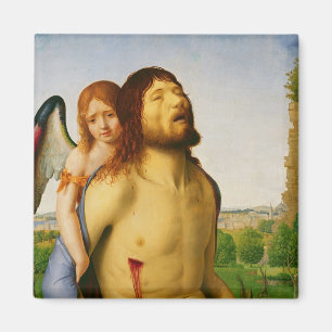Imã O cristo inoperante apoiado por um anjo, c.1475/78
