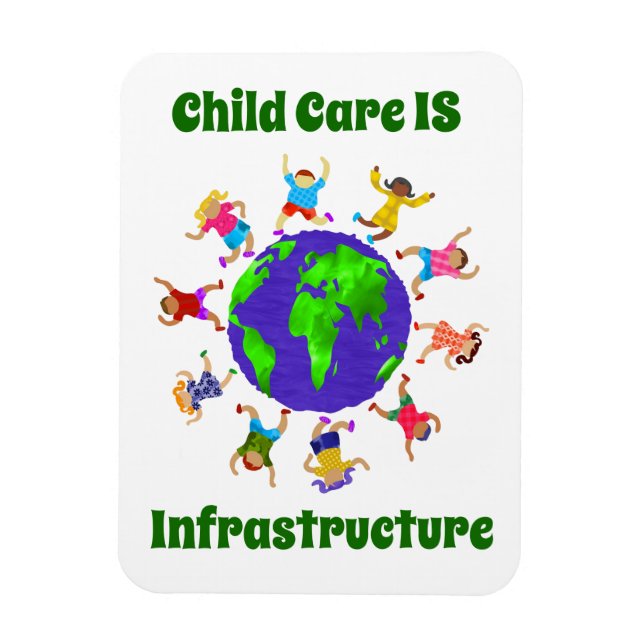 Ímã O Cuidado Infantil É Infraestrutura (Vertical)
