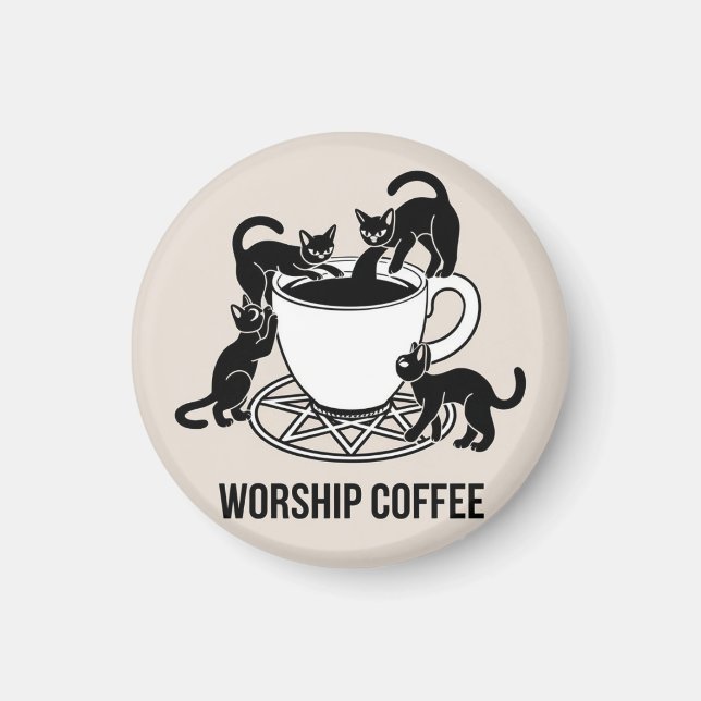 Imã O Culto de café, café Culto (Frente)