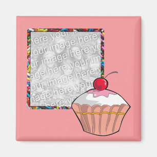 Imã O cupcake & polvilha o ímã da foto