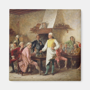 Imã O debate de um cavalheiro, 1881 (óleo no painel)