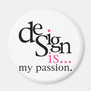 Imã O design é… (rosa)