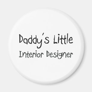 Imã O designer de interiores pequeno do pai