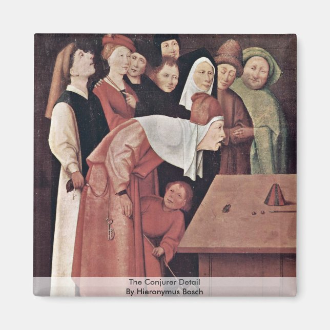 Imã O Detalhe do Conjurador. Por Hieronymus Bosch (Frente)