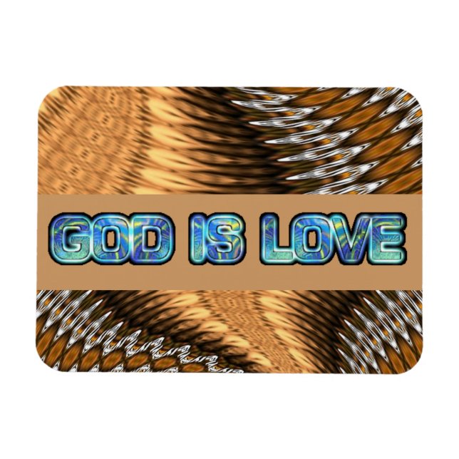 Ímã O deus é amor (Horizontal)