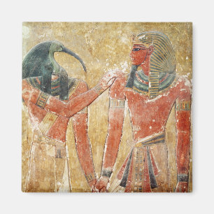 Imã O deus Thoth com Seti I no túmulo de Seti