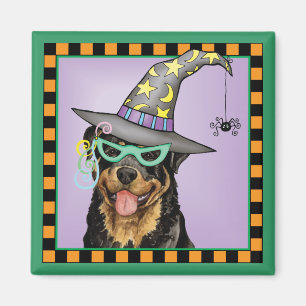 Imã O Dia das Bruxas Rottweiler