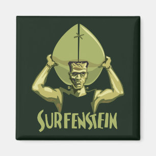 Imã O Dia das Bruxas surfando Frankenstein