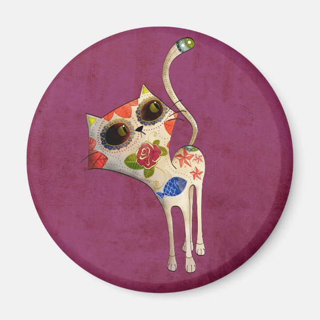 Imã O dia do gato branco morto (Frente)