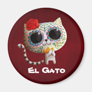 Imã O Dia do Gato Gato Giro Morto