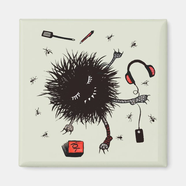 Imã O dia preguiçoso relaxa o monstro e o Daydream (Frente)