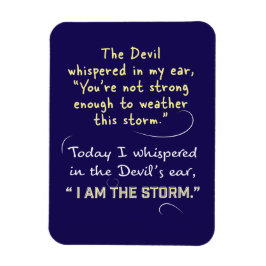 Ímã O diabo sussurrou no meu ouvido, Magnets Christian