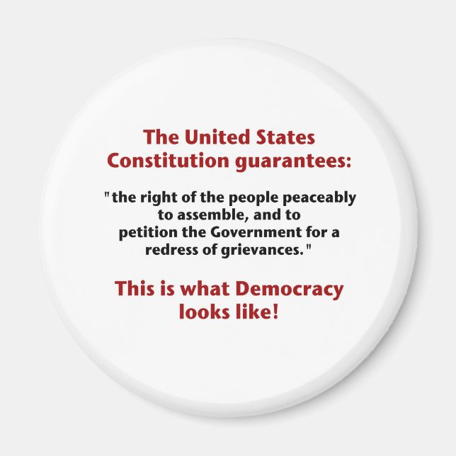 Imã O direito de reunião - Como se parece a democracia (Frente)