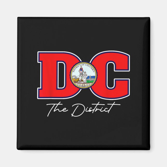 Imã O Distrito De Washington Dc Lembrança De Férias No (Frente)