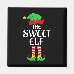 Imã O doce Elf Xmas que corresponde à família de Natal