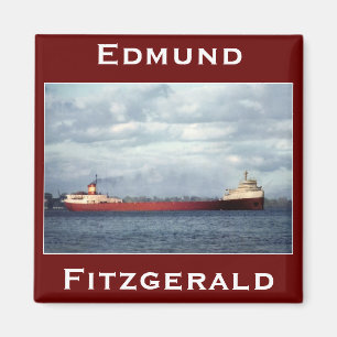 Imã O Edmund Fitzgerald no rio do St. Clair