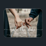 Ímã O Elegante Moderno Salva O Magneto De Fotografias<br><div class="desc">Anuncie sua data de casamento e localização com esses modernos imã salve o dia elegantes. Personalize com uma foto e seus detalhes de casamento.</div>
