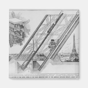 Imã O Elevador Otis na Torre Eiffel