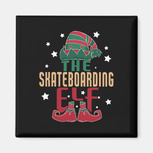 Imã O Elfo de Skate Christmas Pijama - Skateboar