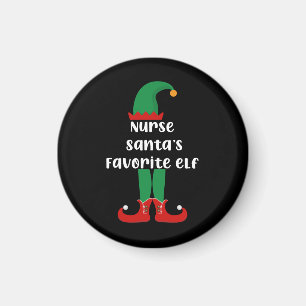 Imã O Elfo Favorito da Enfermeira Papai Noel Enfermeir