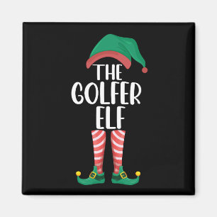 Imã O Elfo Golfista Família Golf Correspondente Natal