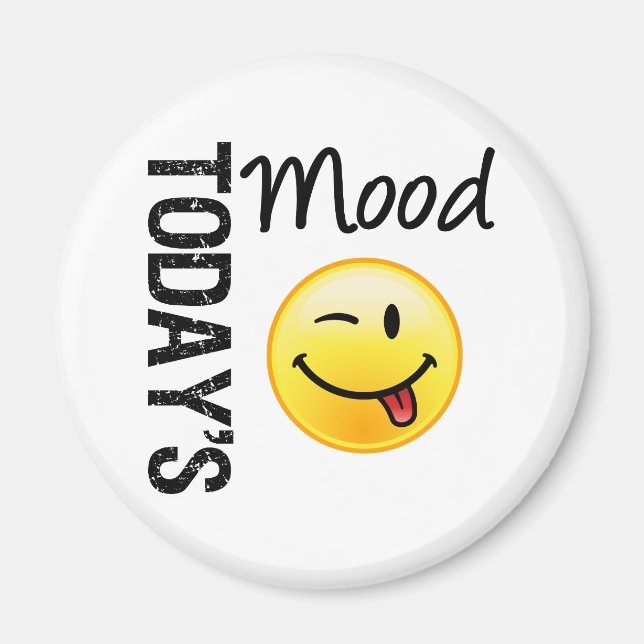 Imã O Emoticon do Humor de Hoje (Frente)