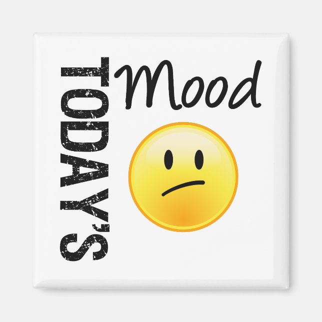 Imã O Emoticon do Humor de Hoje Desapontado (Frente)