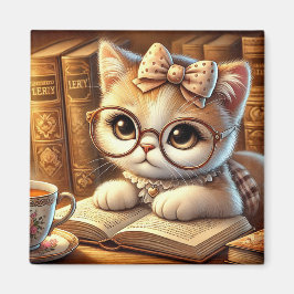 Imã "O Encanto Felino: Guardiões de Mistérios e Carinh