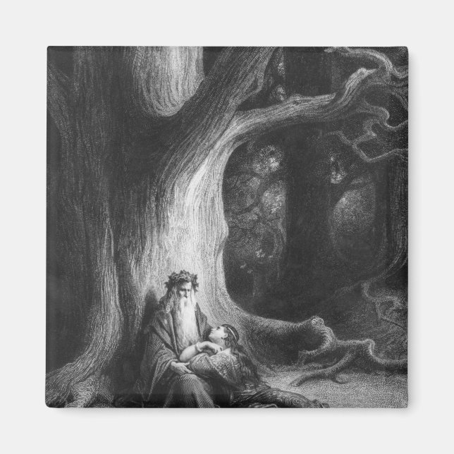 Imã O Enchanter Merlin e a Fada Vivien (Frente)