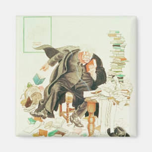 Imã O esboço do desenho do desenho satírico da Sanidad