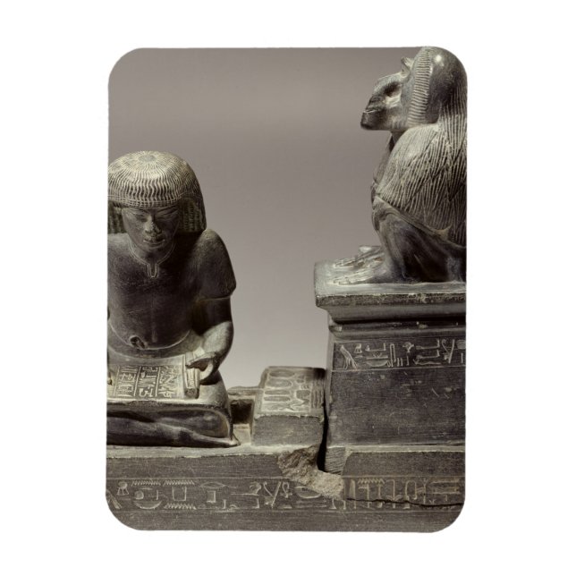 Ímã O escriba real Nebmertuf escrevendo sob o próte (Vertical)