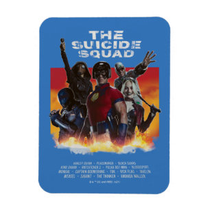 Ímã O Esquadrão Suicida   Poster de filme com estilo r