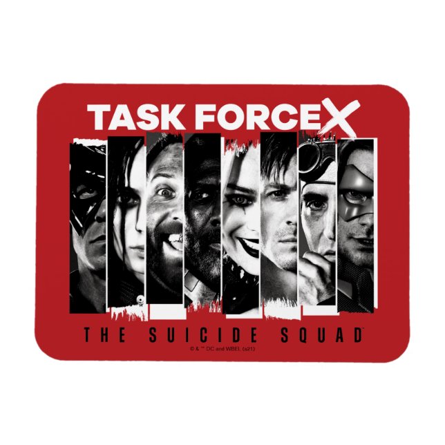 Ímã O Esquadrão Suicida | Task Force X (Horizontal)