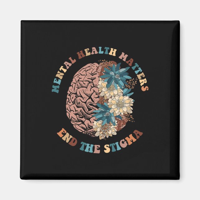 Imã O Estigma Problemas de Saúde Mental Sensibilização (Frente)