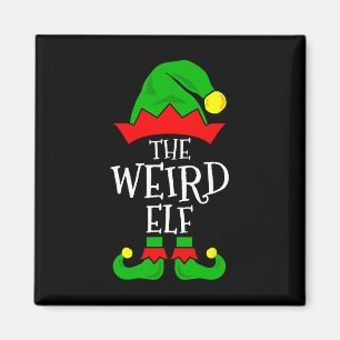 Imã O estranho Elf Funny Matching Family Group Christm