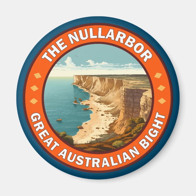 Imã O Excelente Nullarbor - Emblema Retroativo Austral (Frente)