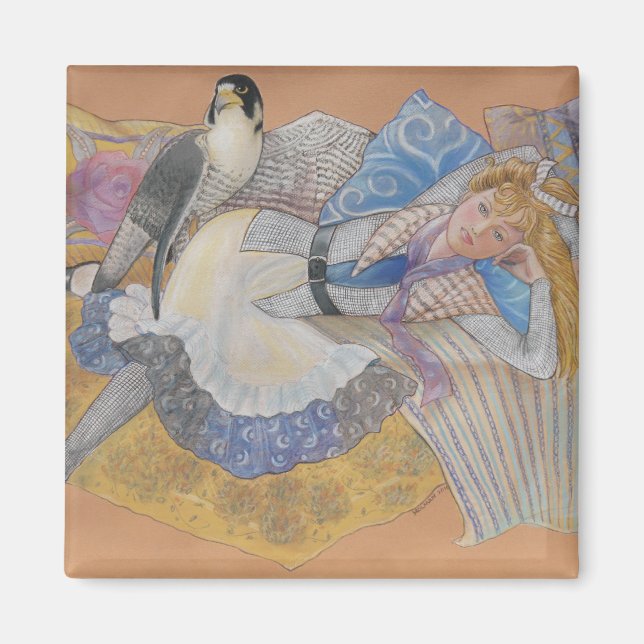 Imã O Excelente Peregrine Falcon Magnet (Frente)