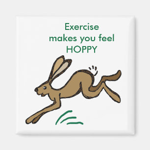 Imã O exercício fá-lo sentir HOPPY