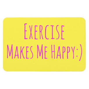 Ímã O exercício faz-me feliz