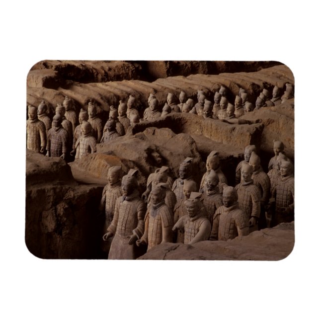 Ímã O Exército de guerreiros de terracota no Imperador (Horizontal)