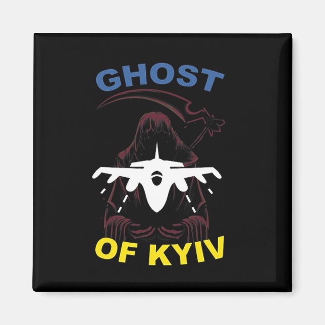 Imã O Fantasma de Kiev Eu Fico Com a Ucrânia  (Frente)