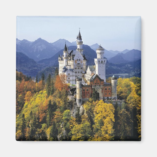 Imã O fantástico Neuschwanstein é um de três (Frente)