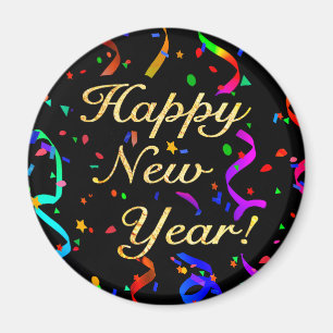 Imã O "feliz ano novo! "ímã