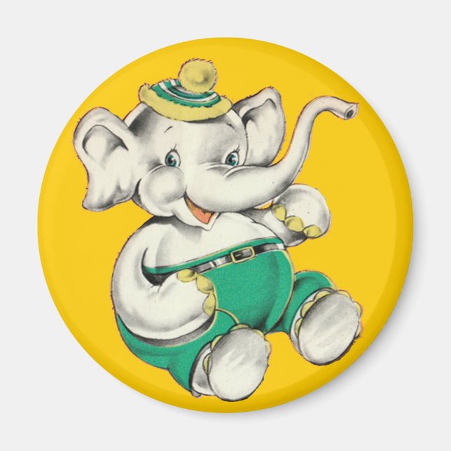 Imã O Feliz Elefante Magnet (Frente)