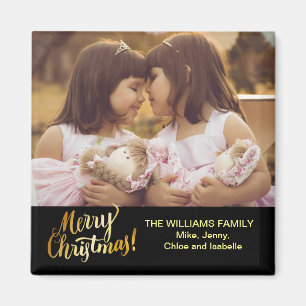 Imã O Feliz Natal personalizou a foto de família
