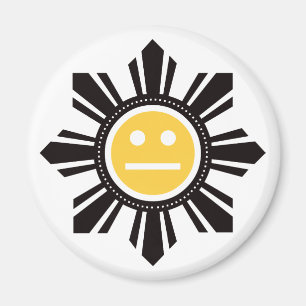 Imã O filipino Sun enfrenta - o amarelo