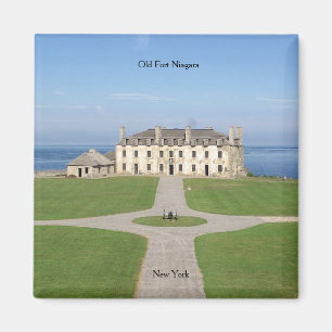 Imã O forte velho Niagara Barracks o ímã quadrado